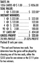 Y - Seal Cards - 1056 Count - Rockin' 22's