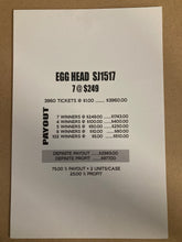 Y - Instant Pull Tab Tickets - 3960 Count - Egg Head