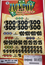 Y - Instant Pull Tab Tickets - 4000 Count - Jackpot Spin