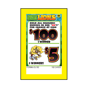 Pull Tab Tickets 182 Count - Dandy Lion