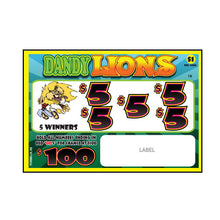 Pull Tab Tickets 182 Count - Dandy Lion