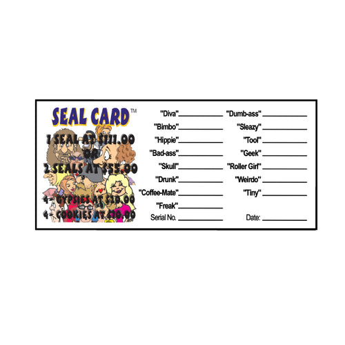 Y - Seal Cards - 294 Count - Nitwits - Limited Stock