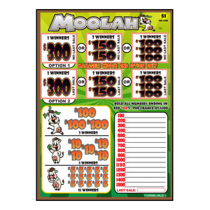 Pull Tab Tickets 973 Count - Moolah