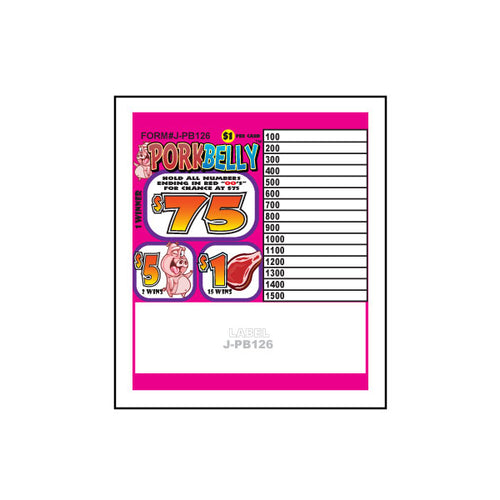 Y - Seal Cards - 126 Count - Pork Belly