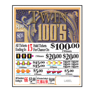 Y - Seal Cards - 600 Count - Twin 100’s