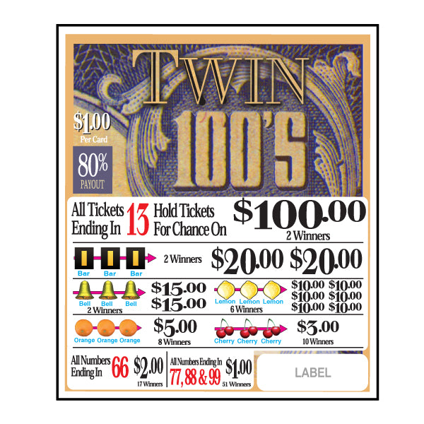 Y - Seal Cards - 600 Count - Twin 100’s