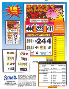 Y - Seal Cards - 1776 Count - Bonus Red Hot 4’s