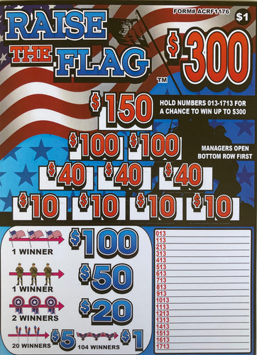 Y - Seal Cards - 1176 Count - Raise the Flag