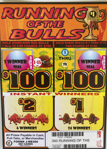 Y - Seal Cards - 360 Count - Running of the Bulls