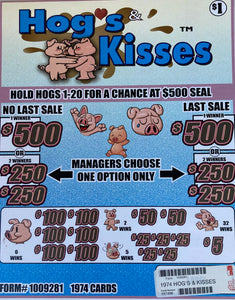 Y - Seal Cards - 1974 Count - Hogs & Kisses