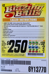 Y - Seal Cards - 456 Count - Blazing Balls