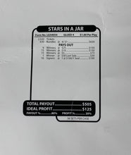 Y - Jar/Paper Pull Tab Tickets - 2520 Count Stars in a Jar *In Stock