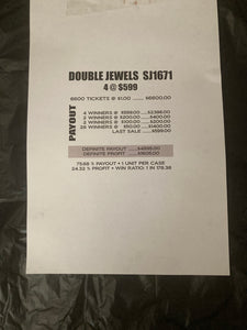 Y - Instant Pull Tabs - 6600 Count - Double Jewels - Last Sale