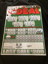Y - Jar/Paper Pull Tab Tickets - Lucky Deal - $200 last sale