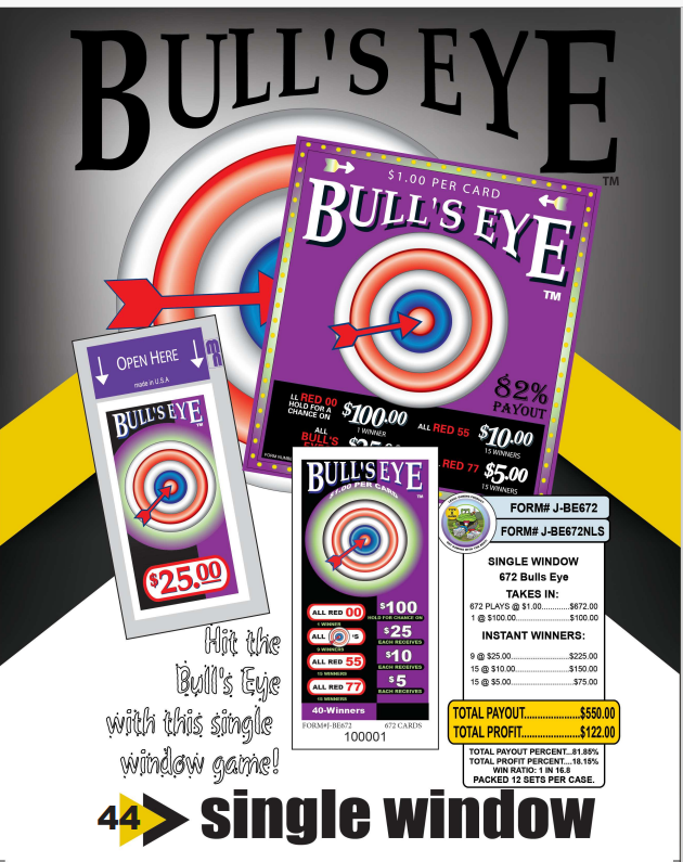 Y - Seal Cards - 672 Count - Bullseye