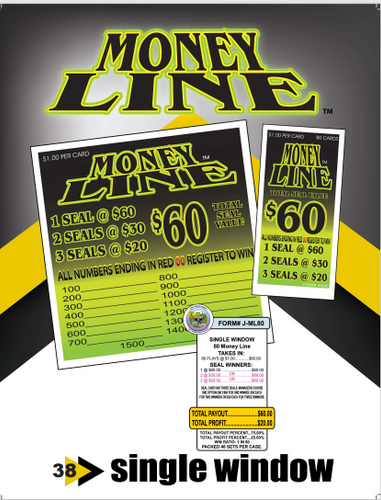 Y - Seal Cards - 80 Count - Money Line