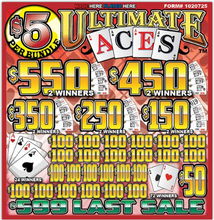 Y - Jar/Paper Pull Tab Tickets - 6780 Ultimate Aces (Stapled) *In Stock