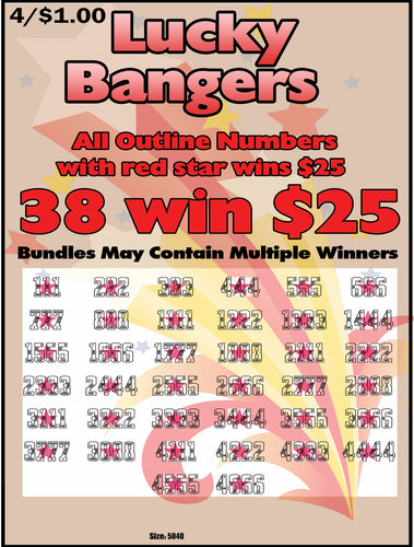 Y - Jar/Paper Pull Tab Tickets - Lucky Bangers