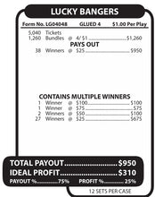 Y - Jar/Paper Pull Tab Tickets - Lucky Bangers