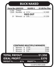 Y - Jar/Paper Pull Tab Tickets - Buck Naked