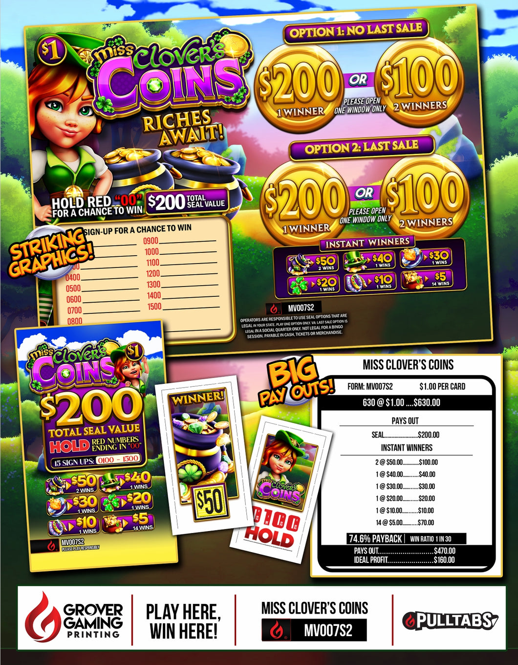 Y - Seal Cards - 630 Count - Miss Clover's Coins