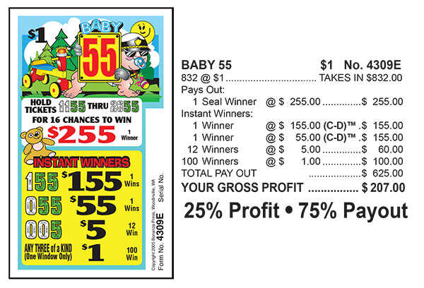 Y - Seal Cards - 832 Count - Baby 55’s