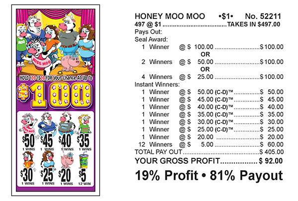 Y - Seal Cards - 497 Count - Honey Moo Moo