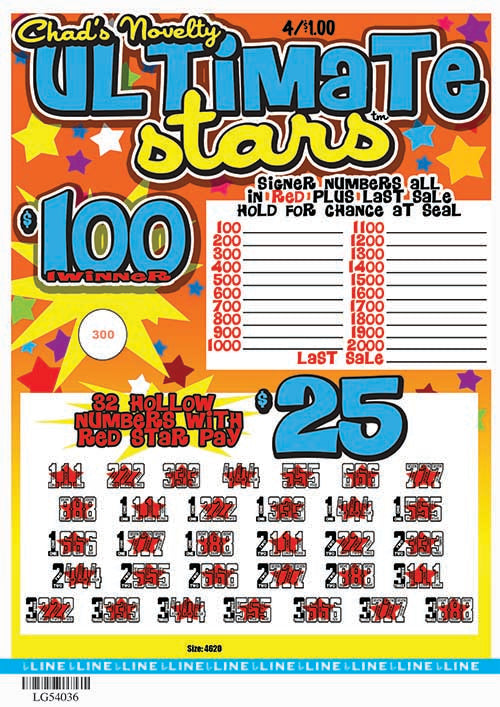 Y - Jar/Paper Pull Tab Tickets - 4620 Ultimate Stars *In Stock