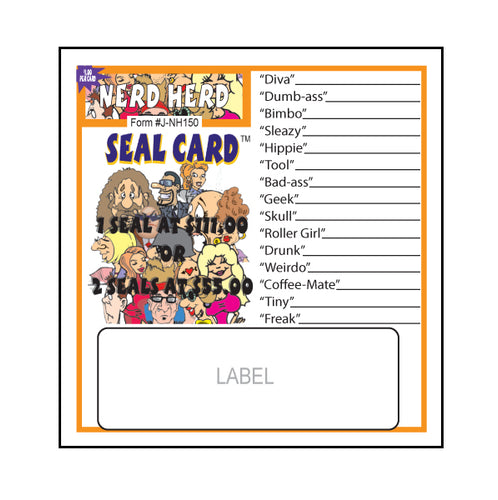 Y - Seal Cards - 150 Count - Nerd Herd