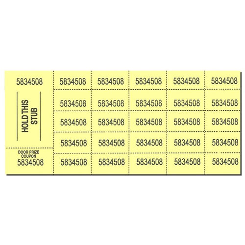 Chinese Auction Tickets