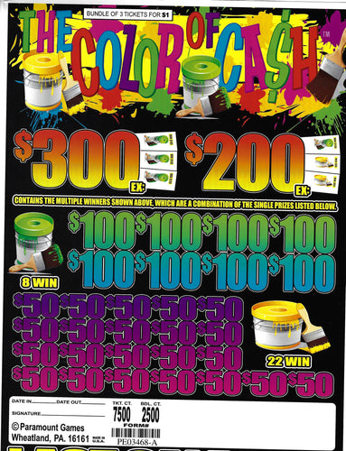 Y - Jar/Paper Pull Tab Tickets - 7500 Multiple Titles *In Stock